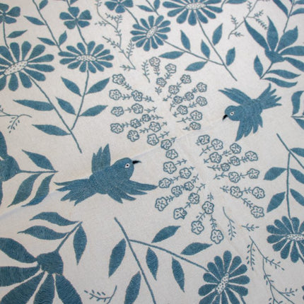 blue bird tablecloth