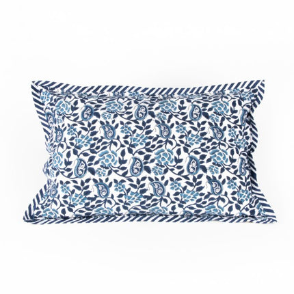 indigo rose pillow case