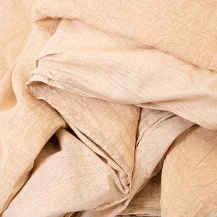 washed oat linen duvet q