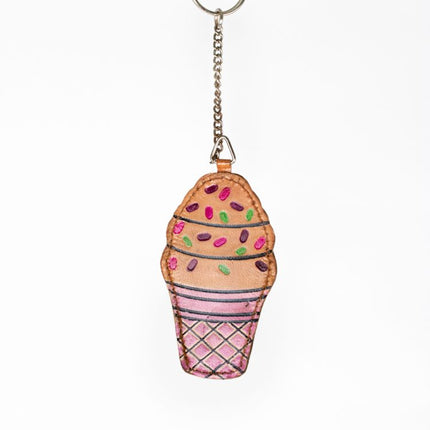 ice cream cone keyring