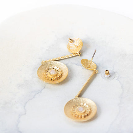 sunflower earrings 2
