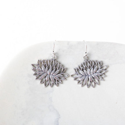 lotus crown earrings