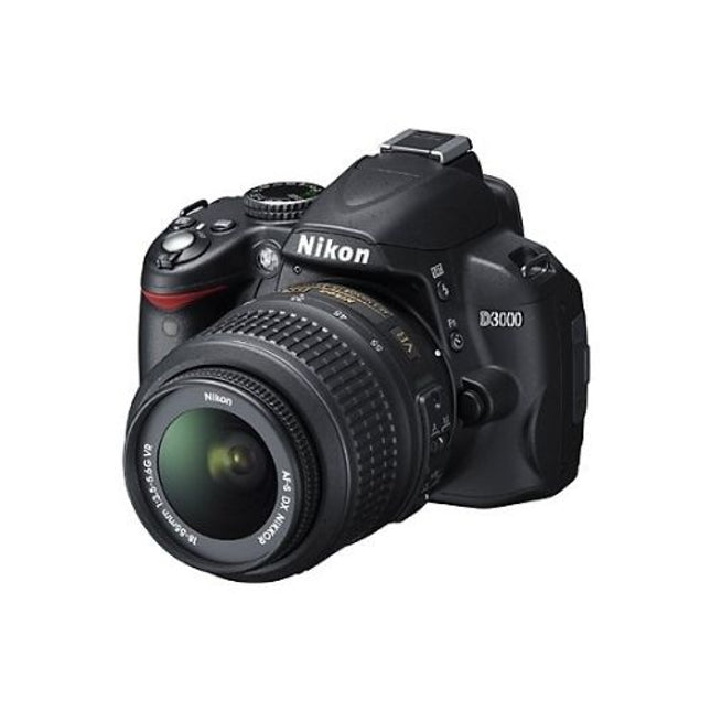 Nikon D3000 DSLR Camera 18 to 55 mm 10MP Black