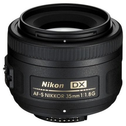 Nikon AF-S DX NIKKOR Camera Lens 35mm F1.8G Black