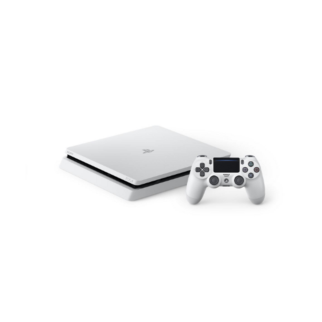 Playstation PS4 Console Slim Edition 1TB White with Controller Bundle