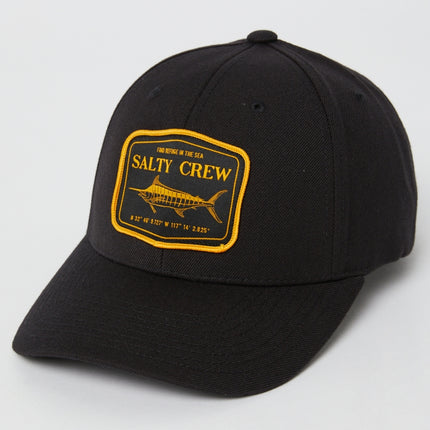 salty crew stealth 6 panel black
