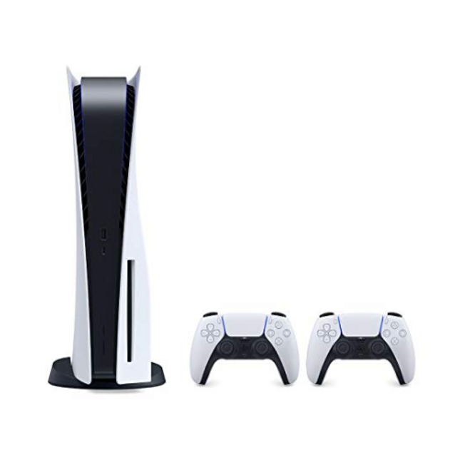Playstation PS5 Console Disk Edition White and 2 Dualsense Controllers Bundle