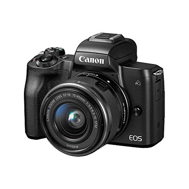 Canon EOS M50 MarkII DSLR Camera 15 to 45 mm 24.1 MP Black