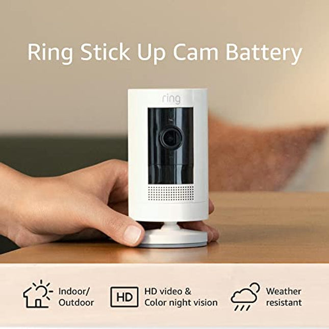 Ring Stick Up 3rdGen Indoor/Outdoor Camera White