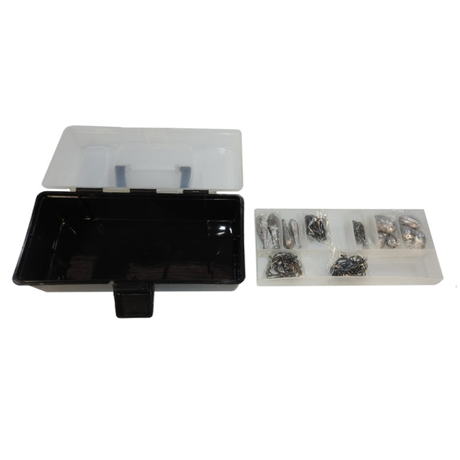 jw 100 pce tackle box 1 tray asstd