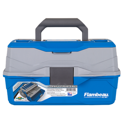 flambeau 2 tray classic tackle box blue 2