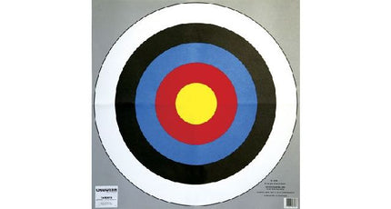 archery 24 bullseye targets blu yel red
