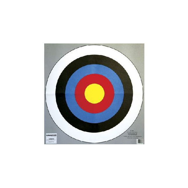 archery 24 bullseye targets blu yel red