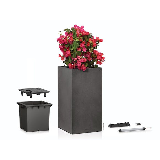 lechuza canto stone high 40 planter graphite