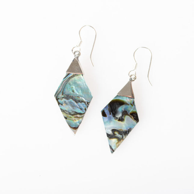 shell rhombus earrings
