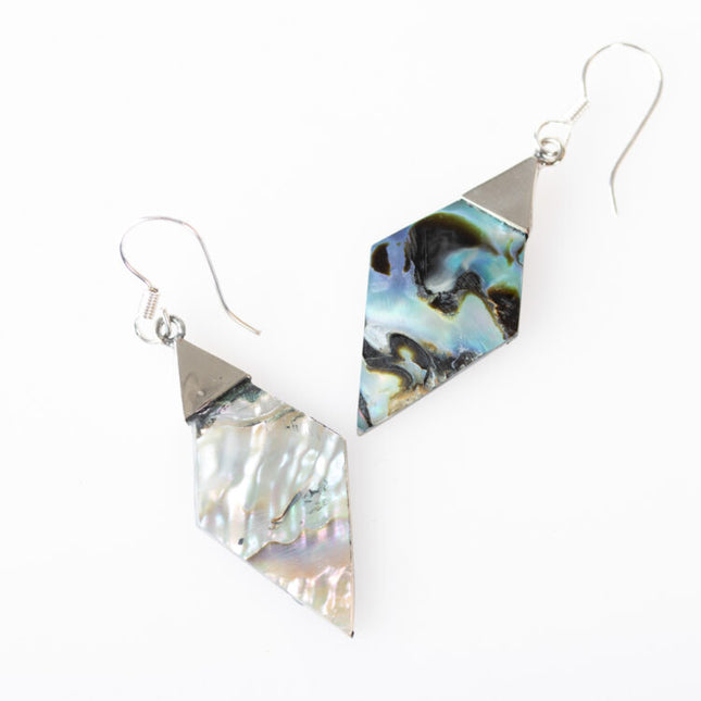 shell rhombus earrings