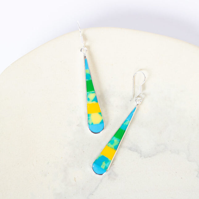 marbled long teardrop eas