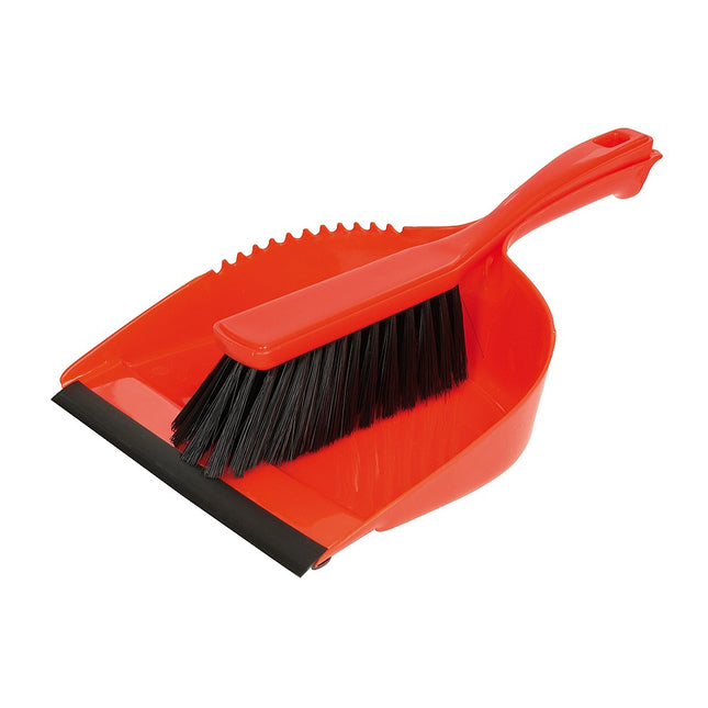 Rubber Bladed Brush & Pan Set-Order Unit = Each