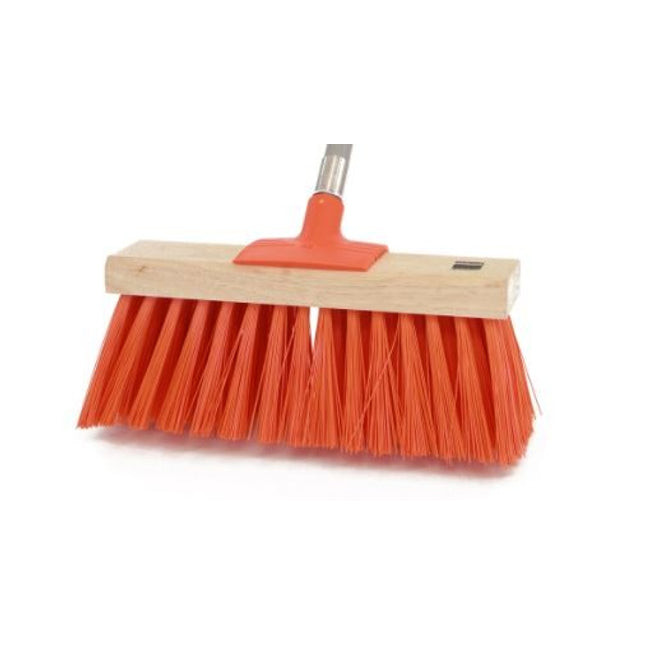 Orange Fill Hi Viz Yard Broom 355mm-Each