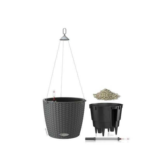 lechuza nido cottage hanging planter 270 mm granite