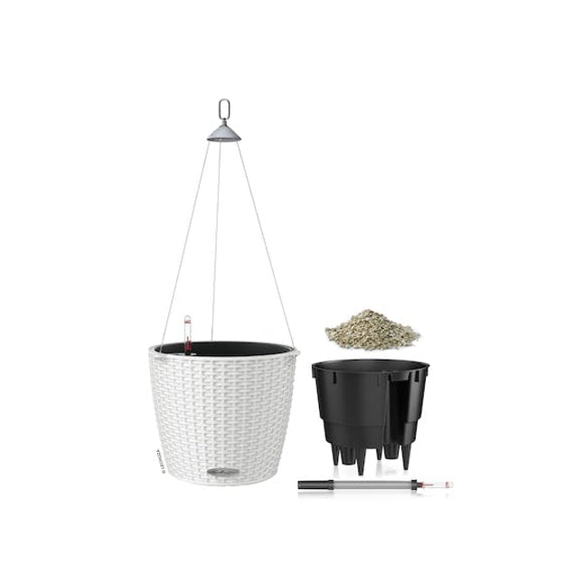 lechuza nido cottage hanging planter 270 mm white