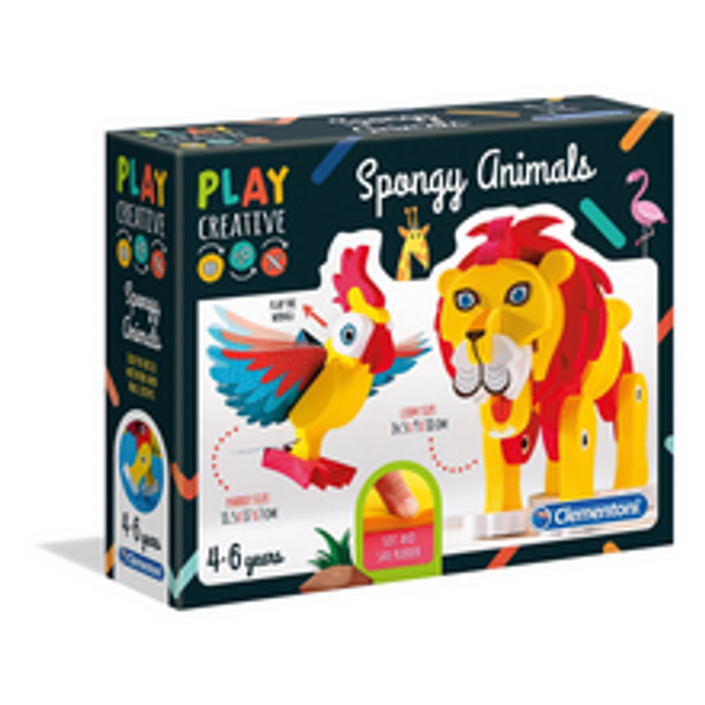 play creative spongy animals
