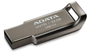 ADATA UV131 Classic USB 3.1 32GB Chromium Durable Grey Flash Drive