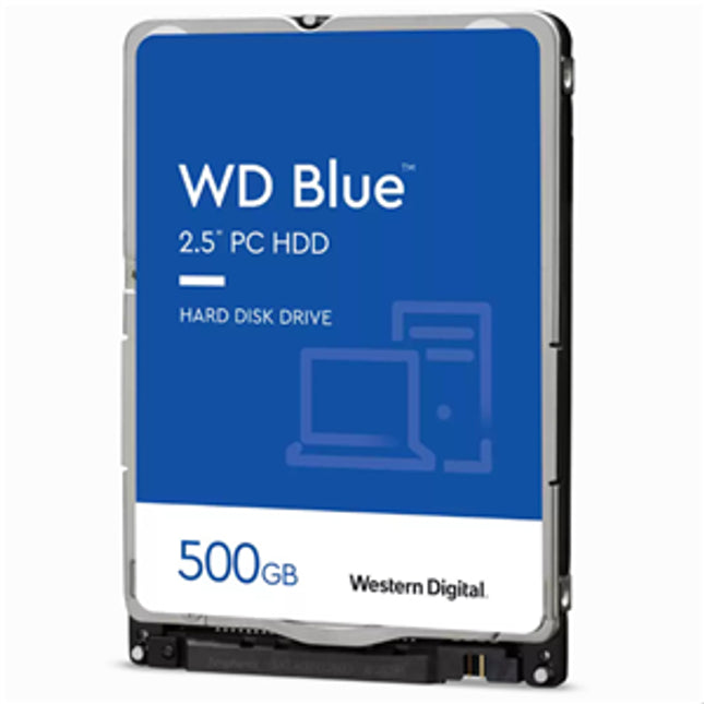WD Blue 500GB SATA 2.5" 5400RPM 8MB 7mm HDD 2Yr Wty