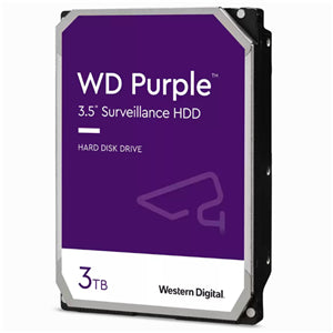 WD Purple 3TB SATA 3.5" Intellipower 64MB Surveillance HDD 3 Yr Wty