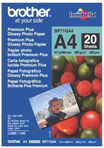 





Brother BP71GA4 A4 Premium Glossy Photo Paper 260GSM 20 Sheets

Features:
<div>A4, 260GSM, 20 Sheets, Innobella Ink and Innobella Photo Paper are designed to work together to give you the best possible results: perfect prints every time</div>