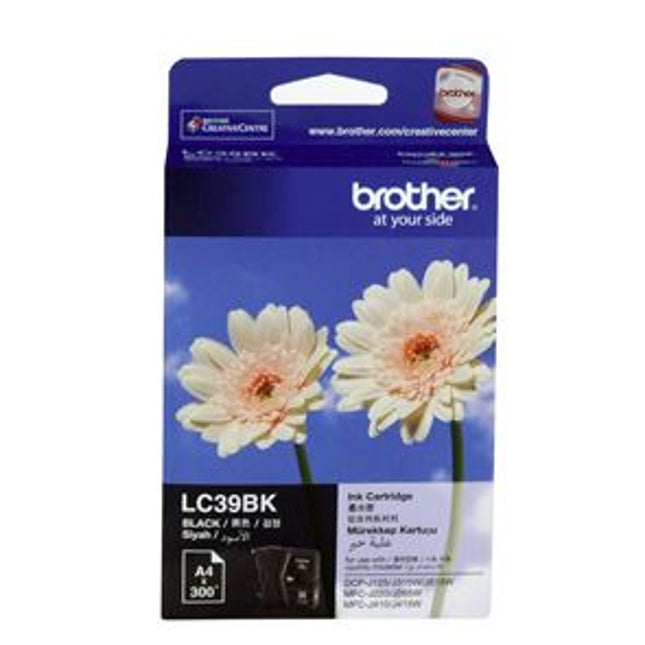 





Brother LC39BK Black Ink Cartridge

Features:
<div>Compatible With: DCPJ125, DCPJ140W, DCPJ315W, DCPJ515W, MFCJ220, MFCJ265W, MFCJ410, MFCJ415W, Yield ~300 Pages (at 5% Coverage)</div>