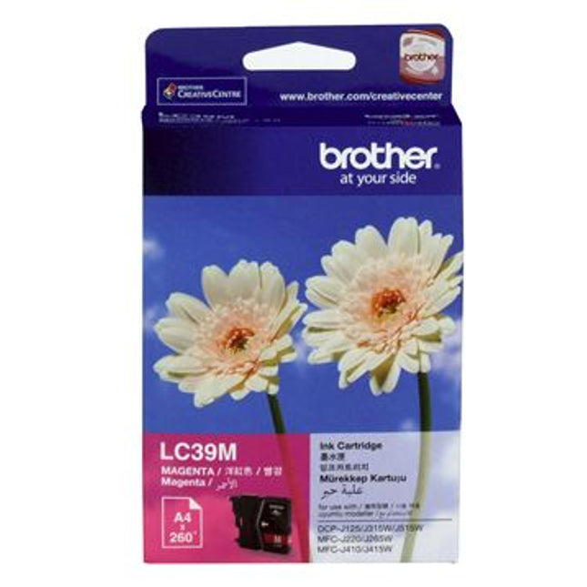 





Brother LC39M Magenta Ink Cartridge

Features:
<div>Compatible With: DCPJ125, DCPJ140W, DCPJ315W, DCPJ515W, MFCJ220, MFCJ265W, MFCJ410, MFCJ415W, Yield ~260 Pages (at 5% Coverage)</div>