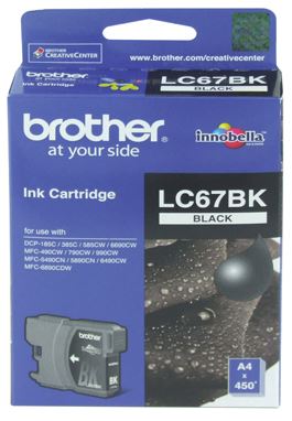





Brother LC67BK Black Ink Cartridge

Features:
<div>Compatible With: DCP185C, DCP385C, DCP395CN, DCP585CW, DCPJ715W, DCP6690CW, MFC490CW, MFCJ615W, MFC790CW, MFC795CW, MFC990CW, MFC5490CN, MFC5890CN, MFC6490CW, MFC6890CDW, Yield ~450 Pages (at 5% Coverage)</div>