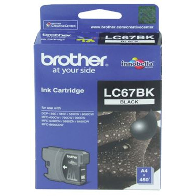 





Brother LC67BK Black Ink Cartridge

Features:
<div>Compatible With: DCP185C, DCP385C, DCP395CN, DCP585CW, DCPJ715W, DCP6690CW, MFC490CW, MFCJ615W, MFC790CW, MFC795CW, MFC990CW, MFC5490CN, MFC5890CN, MFC6490CW, MFC6890CDW, Yield ~450 Pages (at 5% Coverage)</div>