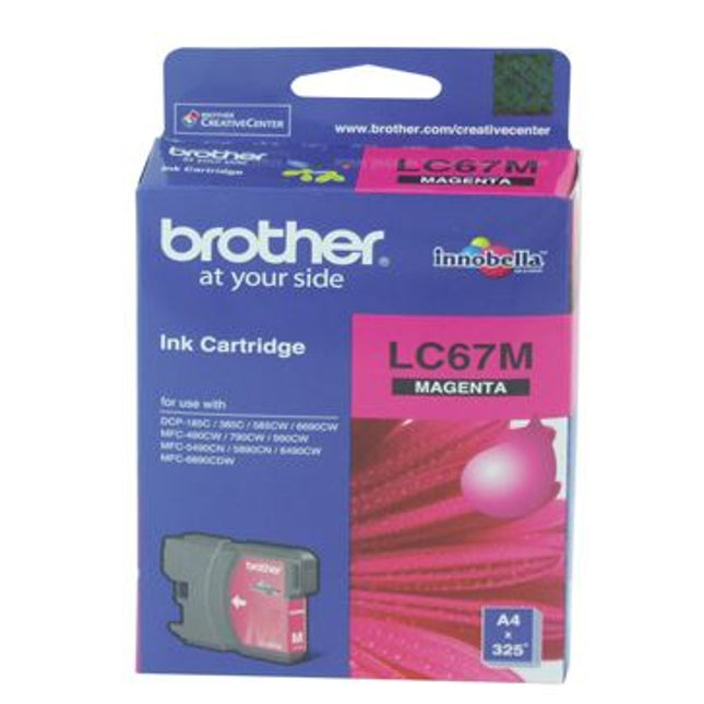 





Brother LC67M Magenta Ink Cartridge

Features:
<div>Compatible With: DCP185C, DCP385C, DCP395CN, DCP585CW, DCPJ715W, DCP6690CW, MFC490CW, MFCJ615W, MFC790CW, MFC795CW, MFC990CW, MFC5490CN, MFC5890CN, MFC6490CW, MFC6890CDW, Yield ~325 Pages (at 5% Coverage)</div>