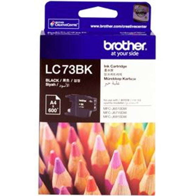 





Brother LC73BK Black Ink Cartridge

Features:
<div>Compatible With: DCPJ525W, DCPJ725DW, DCPJ925DW, MFCJ430W, MFCJ432W, MFCJ625DW, MFCJ825DW, MFCJ5910DW, MFCJ6510DW, MFCJ6710DW, MFCJ6910DW, Yield ~600 Pages</div>