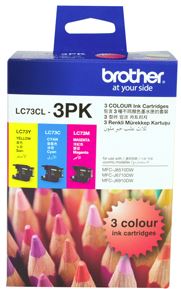 





Brother LC73CL3PK CMY Colour Ink Cartridges (Triple Pack)

Features:
<div>Yield: 600 (Colour)A4 pages @5% coverage

Compatible With: DCPJ525W, DCPJ725DW, DCPJ925DW, MFCJ430W, MFCJ432W, MFCJ625DW, MFCJ825DW, MFCJ5910DW, MFCJ6510DW, MFCJ6710DW, MFCJ6910DW</div>