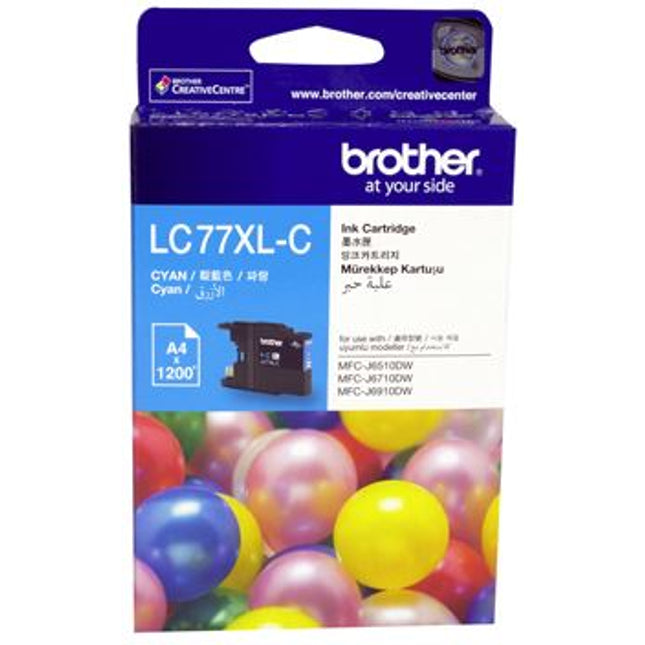 





Brother LC77XLC Cyan High Yield Ink Cartridge

Features:
<div>Compatible With: MFCJ5910DW, MFCJ6510DW, MFCJ6710DW, MFCJ6910DW, Yield ~1200 Pages</div>