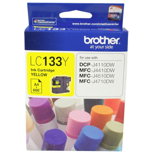 





Brother LC133Y Yellow Ink Cartridge

Features:
<div>Compatible With: DCPJ152W, DCPJ172W, DCPJ552DW, DCPJ752DW, DCPJ4110DW, MFCJ245, MFCJ470DW, MFCJ650DW, MFCJ870DW, MFCJ4410DW, MFCJ4510DW, MFCJ4710DW, MFCJ6520DW, MFCJ6720DW, MFCJ6920DW, Yield ~600 Pages (at 5% Coverage)</div>