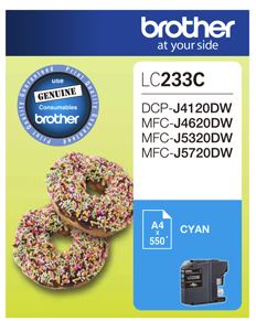 





Brother LC233C Cyan Ink Cartridge

Features:
<div>Compatible With: DCPJ562DW, DCPJ4120DW, MFCJ480DW, MFCJ680DW, MFCJ880DW, MFCJ4620DW, MFCJ5320DW, MFCJ5320DW, Yield ~550 Pages (at 5% Coverage)</div>