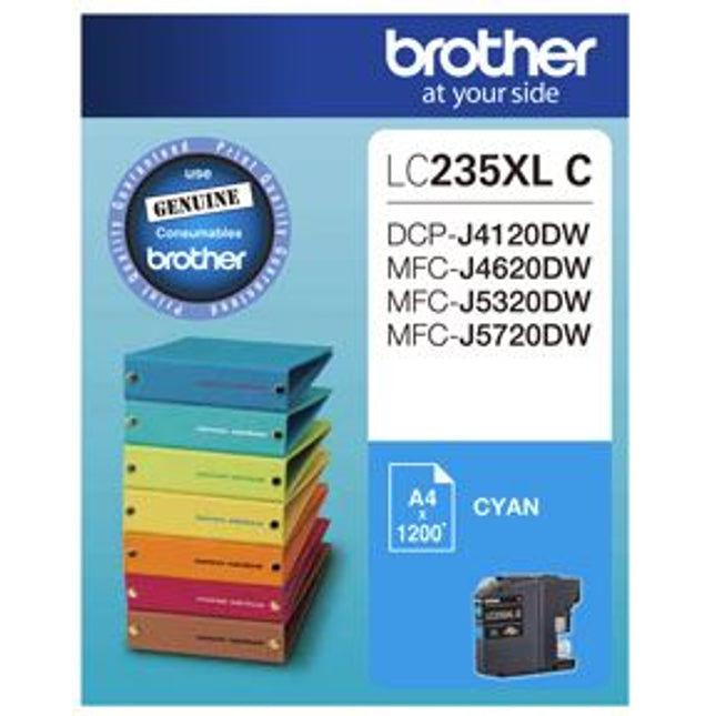 





Brother LC235XLC Cyan High Yield Ink Cartridge

Features:
<div>Compatible With: DCPJ4120DW, MFCJ4620DW, MFCJ5320DW, MFCJ5720DW, Yield 1200 Pages (at 5% Coverage)</div>