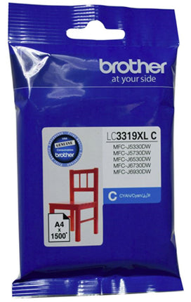





Brother LC3319XLC Cyan High Yield Ink Cartridge

Features:
<div>Compatible With: MFCJ5330DW, MFCJ5730DW, MFCJ5930DW, MFCJ6530DW, MFCJ6930DW Yield ~1,500 Pages</div>