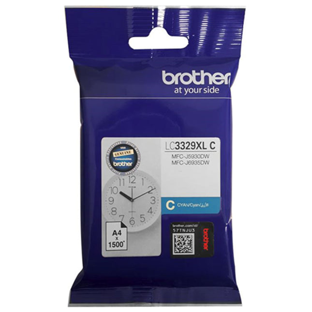 





Brother LC3329XLC Cyan High Yield Ink Cartridge

Features:
<div>Compatible With: MFCJ6935DW, Yield ~1,500 Pages (at 5% coverage)</div>