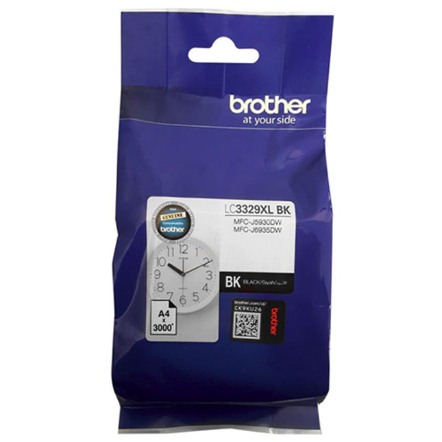 





Brother LC3329XLBK Black High Yield Ink Cartridge

Features:
<div>Compatible With: MFCJ6935DW, Yield ~3,000 Pages (at 5% coverage)</div>