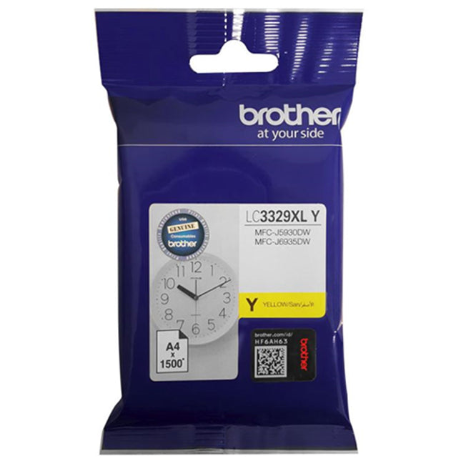 





Brother LC3329XLY Yellow High Yield Ink Cartridge

Features:
<div>Compatible With: MFCJ6935DW, Yield ~1,500 Pages (at 5% coverage)</div>