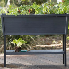 keter alfresco raised planter bed 105 l charcoal