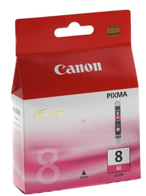 





Canon CLI8M Magenta Ink Cartridge

Features:
<div>Compatible with PIXMA iP4200, iP4300, iP4500, iP5200, iP5200R, iP5300, MP500, MP530, MP600, MP600R, MP610, MP800, MP800R, MP810, MP830,  MX850,  iP6210D, iP6220D, iP6320D, iP6600D, iP6700D, iX4000, iX5000, iP3300, iP3500, MP510, MP520, MX700, mini260, IP100 MP960, MP970 Pro9000, Pro9000MKII, Yield ~490 Pages</div>