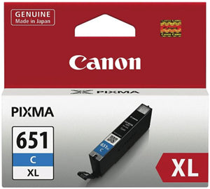 





Canon CLI651XLC  Cyan High Yield Ink Cartridge

Features:
<div>Compatible With: iP7260, iP8760, iX6860, MG5460, MG5560, MG5660, MG6360, MG6460, MG6660, MG7160, MG7560, MX726, MX926, Yield ~750 Pages</div>