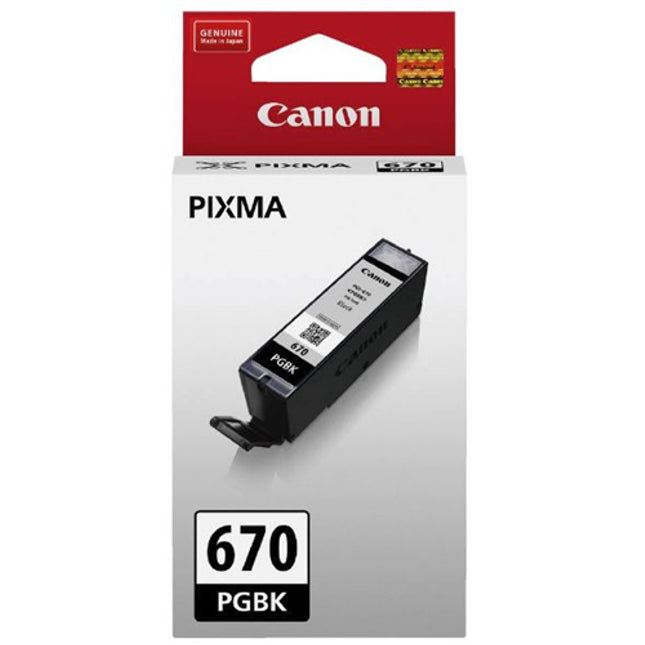 





Canon PGI670PGBK Pigment Black Ink Cartridge

Features:
<div>Compatible With: MG5760, MG5765, MG5766, MG6860, MG6865, MG6866, MG7760, MG7765, M7766, TS5060, TS6060, TS8060, TS9060 Tank Capacity - 15.4ml

</div>