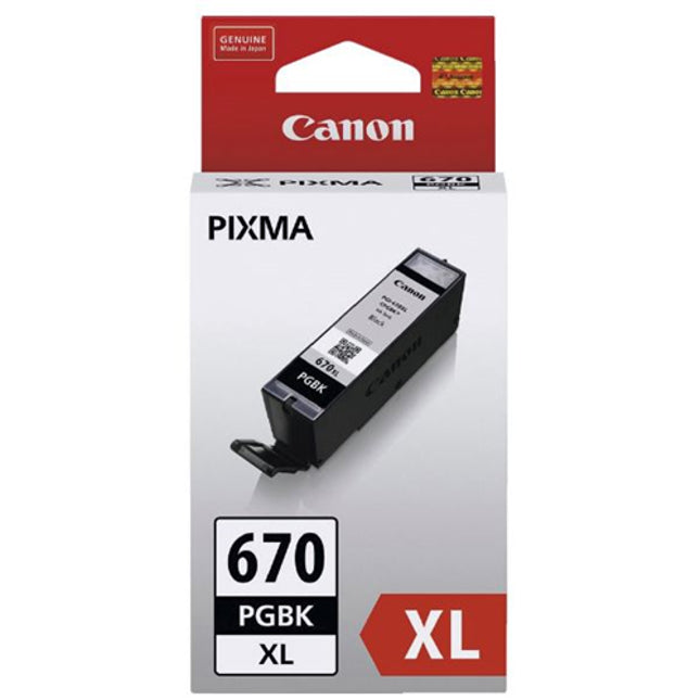 





Canon PGI670XLBK Pigment Black High Yield Ink Cartridge

Features:
<div>Compatible With: MG5760, MG5765, MG5766, MG6860, MG6865, MG6866, MG7760, MG7765, MG7766, TS5060, TS6060, TS8060, TS9060 Cartridge size - 22.2ml



</div>